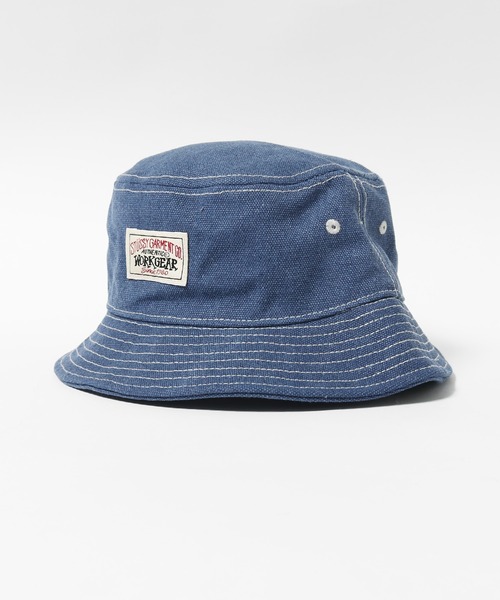 STUSSY(ステューシー)の「STUSSY/ステューシー CANVAS WORKGEAR BUCKET HAT バケットハット(ハット・メンズ・ピンク/ネイビー/ブラック・L/XL/S/M)」の17枚目の写真