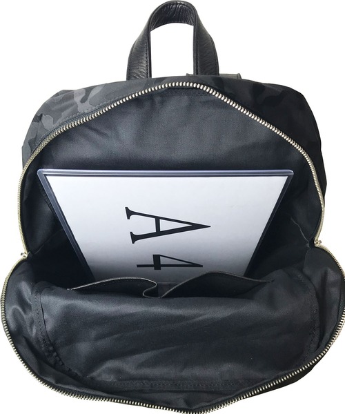 DECADE（ディケイド）の「12ポケットバックパック/リュック DECADE(No-01369)Pocket Back Pack Ruck（バックパック/リュック・メンズ・ブラック・フリー）」の6枚目の写真