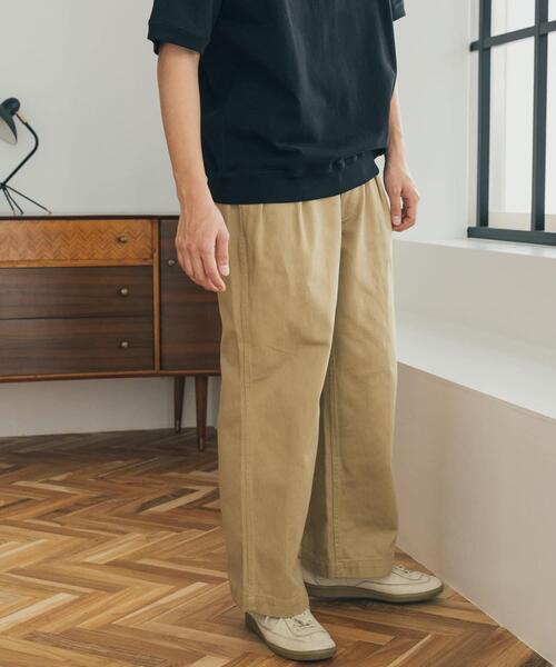 FORK&SPOON（フォークアンドスプーン）の「FORK&SPOON　ツータックチノパンツ（その他パンツ・メンズ・ベージュ/アイボリー・4/5）」の4枚目の写真