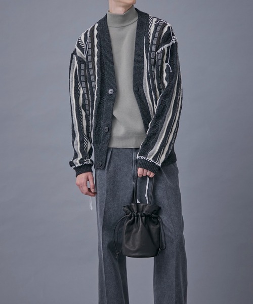 PUBLIC TOKYÖ【ユニセックス】レザー巾着バッグ（新品、未使用） PUBLIC TOKYO（パブリックトウキョウ）の「〈ユニセックス