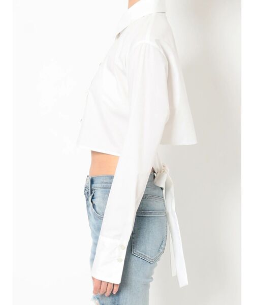 GYDA（ジェイダ）の「バックリボンショートシャツ（シャツ/ブラウス・レディース・オフホワイト/オレンジ系その他3・FREE）」の20枚目の写真