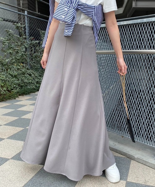 one after another NICE CLAUP(ワンアフターアナザーナイスクラップ)の「【WEB限定】前後2WAYマーメイドスカート 2023SS(スカート・レディース・グレー/アイボリー/ミント/ピンク/ブラック・FREE)」の5枚目の写真