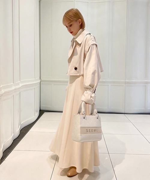 one after another NICE CLAUP(ワンアフターアナザーナイスクラップ)の「【WEB限定】前後2WAYマーメイドスカート 2023SS(スカート・レディース・グレー/アイボリー/ミント/ピンク/ブラック・FREE)」の8枚目の写真