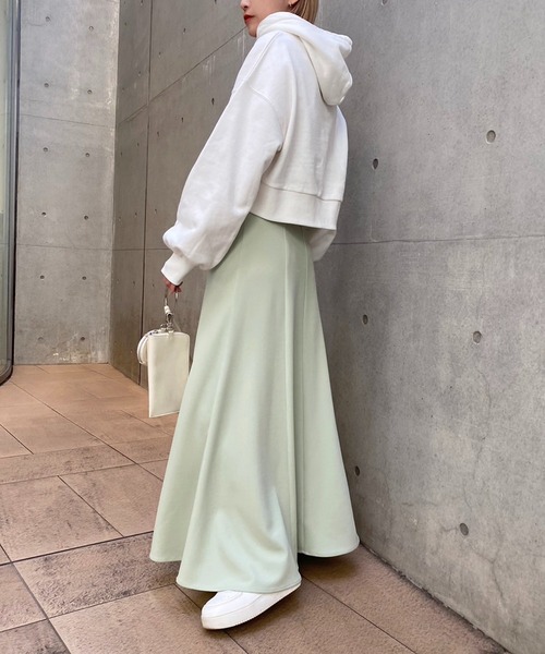 one after another NICE CLAUP(ワンアフターアナザーナイスクラップ)の「【WEB限定】前後2WAYマーメイドスカート 2023SS(スカート・レディース・グレー/アイボリー/ミント/ピンク/ブラック・FREE)」の9枚目の写真