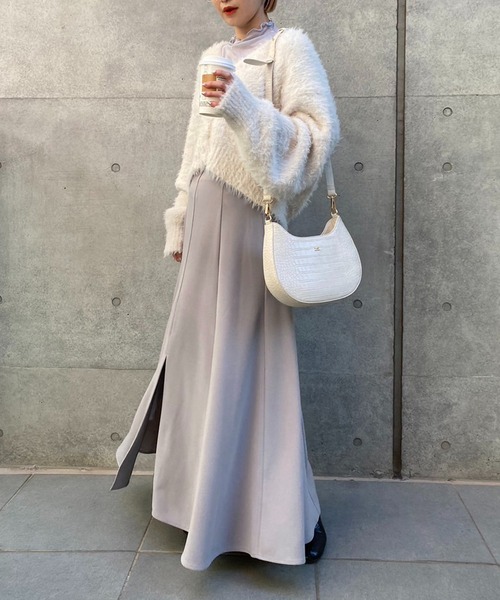 one after another NICE CLAUP(ワンアフターアナザーナイスクラップ)の「【WEB限定】前後2WAYマーメイドスカート 2023SS(スカート・レディース・グレー/アイボリー/ミント/ピンク/ブラック・FREE)」の6枚目の写真