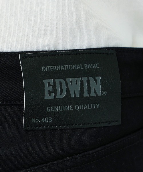 EDWIN（エドウィン）の「EDWIN エドウィン 2層で暖かい EDWIN インターナショナルベーシック レギュラーストレートパンツ403 WILD FIRE 2層ボンディング構造 【暖】（デニムパンツ・メンズ・ブラウン/チェック/ダークインディゴブルー/インディゴブルー/ブラック/チャコールグレー・29/30/31/32/33/34/36/28）」の18枚目の写真