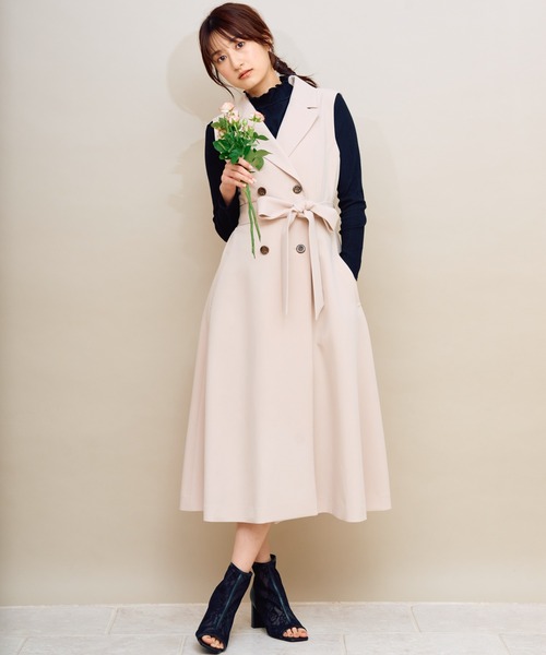 NOELA（ノエラ）の「３ＷＡＹトレンチコート（トレンチコート・レディース・ベージュ/ラベンダー・M/S）」の5枚目の写真