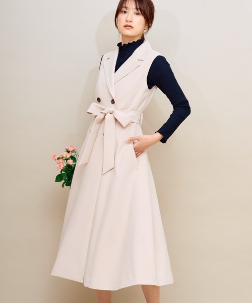 NOELA（ノエラ）の「３ＷＡＹトレンチコート（トレンチコート・レディース・ベージュ/ラベンダー・M/S）」の6枚目の写真