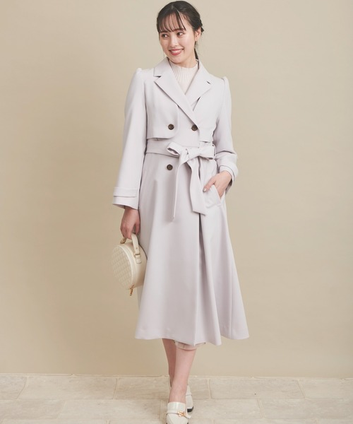 NOELA（ノエラ）の「３ＷＡＹトレンチコート（トレンチコート・レディース・ベージュ/ラベンダー・M/S）」の11枚目の写真
