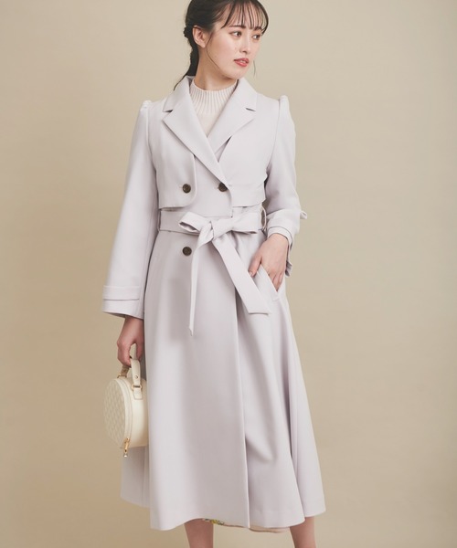 NOELA（ノエラ）の「３ＷＡＹトレンチコート（トレンチコート・レディース・ベージュ/ラベンダー・M/S）」の13枚目の写真