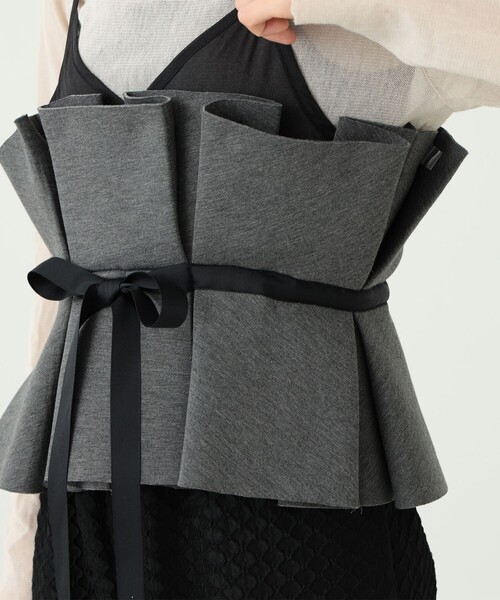 CAROLINA GLASER（カロリナ グレイサー）の「CAROLINA GLASER / ふっくらキャミソール（キャミソール・レディース・チャコールグレー/ホワイト系その他7・ONE SIZE）」の15枚目の写真