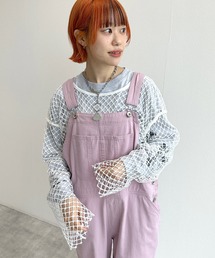 【2WAY】クルーネックメッシュカットソー