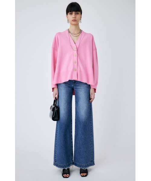 MOUSSY（マウジー）の「SLIT LOOSE KNIT カーディガン（カーディガン/ボレロ・レディース・ピンク/ネイビー/ライトベージュ・FREE）」の12枚目の写真