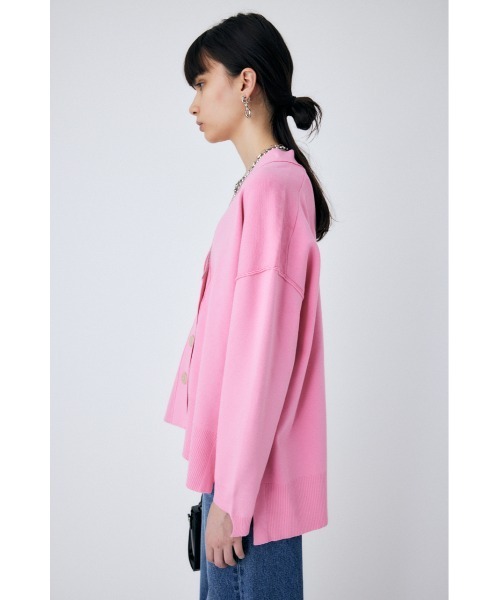 MOUSSY（マウジー）の「SLIT LOOSE KNIT カーディガン（カーディガン/ボレロ・レディース・ピンク/ネイビー/ライトベージュ・FREE）」の17枚目の写真