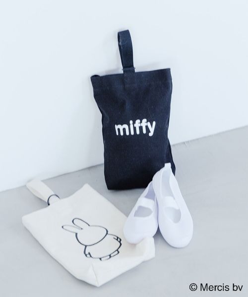 LOWRYS FARM（ローリーズファーム）の「シューズバッグ／Dick Brunaコラボ　187924（エコバッグ/サブバッグ・キッズ・アイボリー/ブラック・FREE）」の3枚目の写真