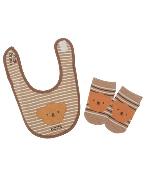 Miffy( ミッフィー)の「【 miffy 】 ベビーセット (ビブ&ソックス)(スタイ/よだれかけ・レディース・その他1/その他2・FREE)」の2枚目の写真