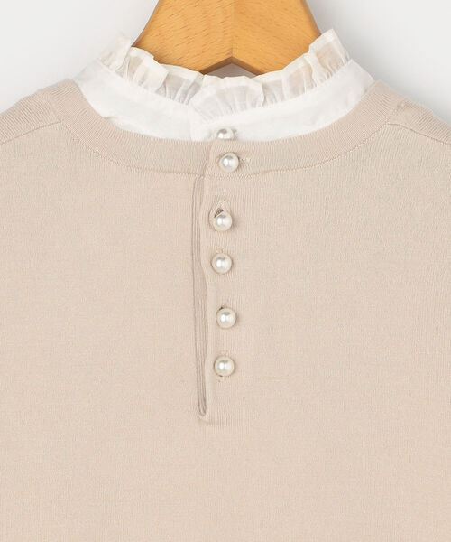 セール】《手洗い可能》フリル襟プルオーバーニット（ニット/セーター