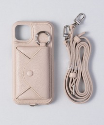 ensemble(皮革ブランド) | ensemble PORTEⅢ 鏡 コインケース&カードケース付きiPhoneケース (ベルト付き)(スマホケース/カバー)