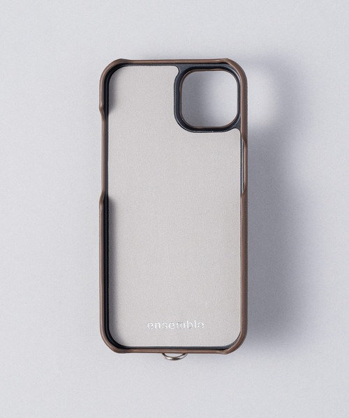ensemble(皮革ブランド)（アンサンブル）の「ensemble PORTEⅢ 鏡 コインケース&カードケース付きiPhoneケース (ベルト付き)（スマホケース/カバー・レディース・ライトグレー/ブラック/ベージュ/ブラウン/グレー/カーキ・1/6/7/8/10/12/3/5/11）」の16枚目の写真