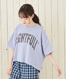 CUBE SUGAR（キューブシュガー）の「切替ドルマンスリーブプルオーバーTシャツ（Tシャツ/カットソー）」