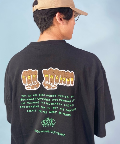 TOY　MACHINE（トイ　マシーン）の「【ムラサキスポーツ別注】TOY MACHINE/トイマシーン オーバーサイズ バックプリントTシャツ/グラフィックT クルーネックTシャツ MTMSDST6（Tシャツ/カットソー・メンズ・ブラック系その他/オレンジ系その他/ホワイト系その他・M/L/XL）」の12枚目の写真