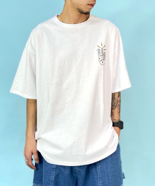 TOY　MACHINE（トイ　マシーン）の「【ムラサキスポーツ別注】TOY MACHINE/トイマシーン オーバーサイズ バックプリントTシャツ/グラフィックT クルーネックTシャツ MTMSDST6（Tシャツ/カットソー・メンズ・ブラック系その他/オレンジ系その他/ホワイト系その他・M/L/XL）」の4枚目の写真