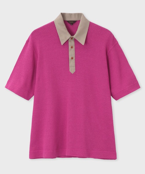 Paul Smith COLLECTION(ポールスミスコレクション)の「トータシェル ポロシャツ / 134303 J2310(ポロシャツ・メンズ・ブルー/ベージュ/ピンク・MEDIUM/LARGE/X-LARGE)」の3枚目の写真