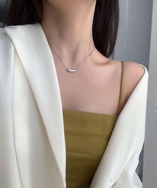 PARKS TOKYO SELECT(パークストウキョウセレクト)の「金属アレルギー対応 サージカルステンレス/316L ドロップモチーフスネークチェーンネックレス(ネックレス・レディース・シルバー/ゴールド・FREE)」の1枚目の写真