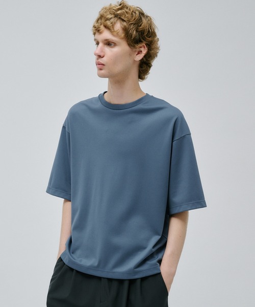 PUBLIC TOKYO（パブリックトウキョウ）の「極 ココTEE リラックスフィット（Tシャツ/カットソー・メンズ・ホワイト/ブラック/サックスブルー/ダークグレー/ミント/グリーン/ネイビー/グレイッシュベージュ/グレイッシュブルー・1/2/4/3）」の9枚目の写真