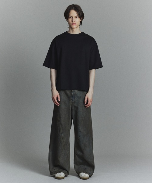 PUBLIC TOKYO（パブリックトウキョウ）の「極 ココTEE リラックスフィット（Tシャツ/カットソー・メンズ・ホワイト/ブラック/サックスブルー/ダークグレー/ミント/グリーン/ネイビー/グレイッシュベージュ/グレイッシュブルー・1/2/4/3）」の11枚目の写真