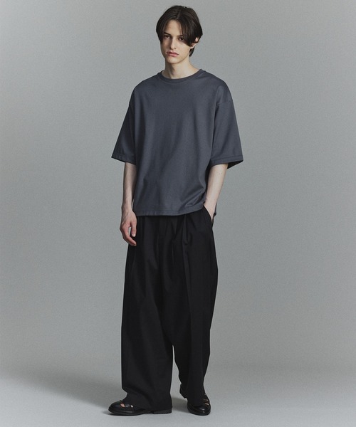 PUBLIC TOKYO（パブリックトウキョウ）の「極 ココTEE リラックスフィット（Tシャツ/カットソー・メンズ・ホワイト/ブラック/サックスブルー/ダークグレー/ミント/グリーン/ネイビー/グレイッシュベージュ/グレイッシュブルー・1/2/4/3）」の16枚目の写真