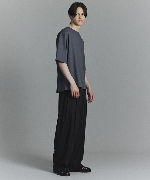 PUBLIC TOKYO（パブリックトウキョウ）の「極 ココTEE リラックスフィット（Tシャツ/カットソー・メンズ・ホワイト/ブラック/サックスブルー/ダークグレー/ミント/グリーン/ネイビー/グレイッシュベージュ/グレイッシュブルー・1/2/4/3）」の17枚目の写真