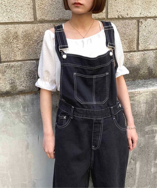 NANEA(ナネア)の「デニムオーバーオール サロペット(サロペット/オーバーオール・レディース・ブラック/インディゴブルー・ONE SIZE)」の10枚目の写真