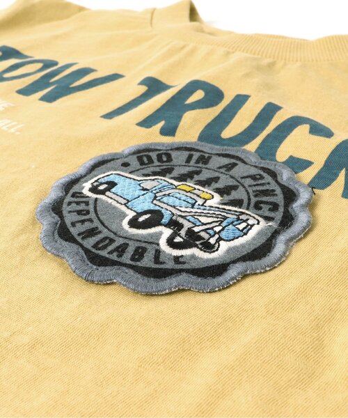 BREEZE（ブリーズ）の「働く車ワッペンTシャツ（Tシャツ/カットソー・キッズ・グレー/オフホワイト/カーキ/ネイビー/イエロー・100/110/120/130/140/80/90）」の14枚目の写真