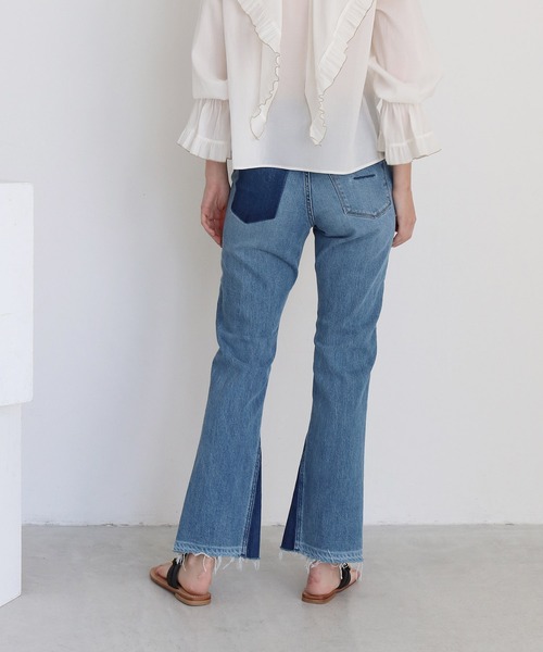 YANUK（ヤヌーク）の「YANUK / remake boots cut(リメイクブーツカットデニム)（デニムパンツ・レディース・ブルー・23/25/24）」の15枚目の写真