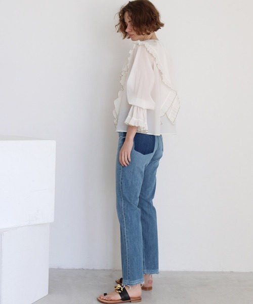 YANUK（ヤヌーク）の「YANUK / remake boots cut(リメイクブーツカットデニム)（デニムパンツ・レディース・ブルー・23/25/24）」の17枚目の写真