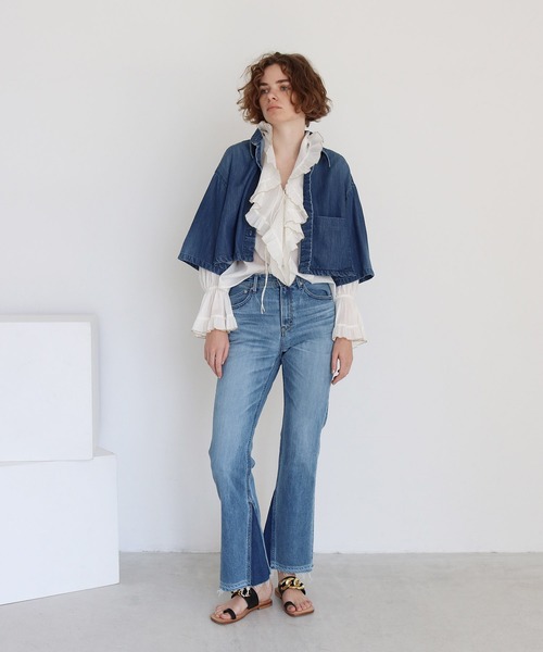 YANUK（ヤヌーク）の「YANUK / remake boots cut(リメイクブーツカットデニム)（デニムパンツ・レディース・ブルー・23/25/24）」の20枚目の写真