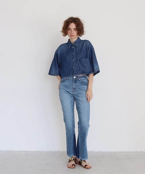 YANUK（ヤヌーク）の「YANUK / remake boots cut(リメイクブーツカットデニム)（デニムパンツ・レディース・ブルー・23/25/24）」の21枚目の写真