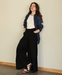 aity（アイティ）の「ウエストゴムツイルバギーパンツ（デニムパンツ）」