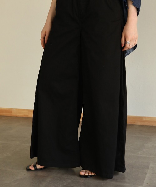 aity(アイティ)の「ウエストゴムツイルバギーパンツ(デニムパンツ・レディース・ブラック/カーキ/ベージュ・M)」の12枚目の写真