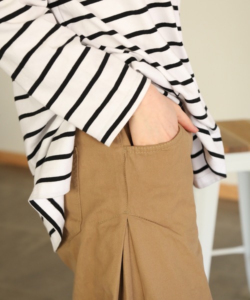 aity(アイティ)の「ウエストゴムツイルバギーパンツ(デニムパンツ・レディース・ブラック/カーキ/ベージュ・M)」の21枚目の写真