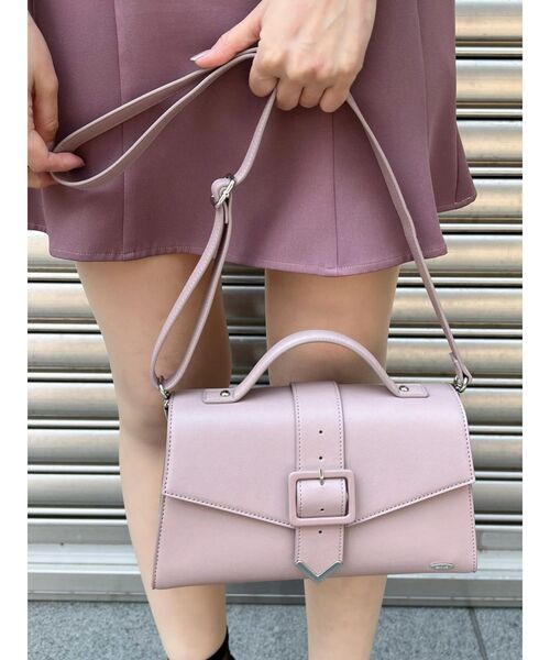 EATME（イートミー）の「フラップベルトショルダーバッグ（ショルダーバッグ・レディース・アイボリー/ブラック/ピンク・FREE）」の8枚目の写真