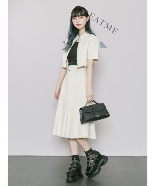 EATME（イートミー）の「フラップベルトショルダーバッグ（ショルダーバッグ・レディース・アイボリー/ブラック/ピンク・FREE）」の16枚目の写真