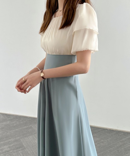 ECLIN(エクラン)の「ハイウエストマキシ丈フレアロングスカート(スカート・レディース・ブラック/ベージュ/グリーン・S/M/L)」の18枚目の写真