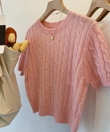 Cropped knit tops/ニットトップス