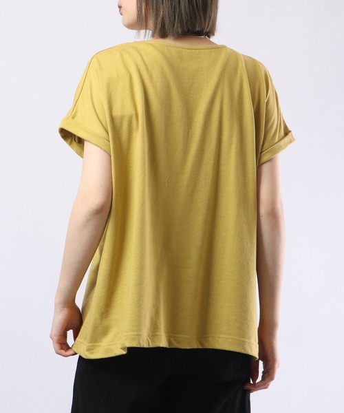 FUNALIVE(ファンアライブ)の「PAGE ONE TC天竺接触冷感 袖なしプルオーバー(Tシャツ/カットソー・レディース・ベージュ/イエロー/ピンク/オフホワイト/ブラック・M-L)」の8枚目の写真