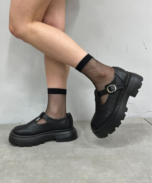 WHO'S WHO gallery（フーズフーギャラリー）の「シアーソックス（ソックス/靴下・レディース・ブラック/グレー/ピンク・FREE）」の5枚目の写真