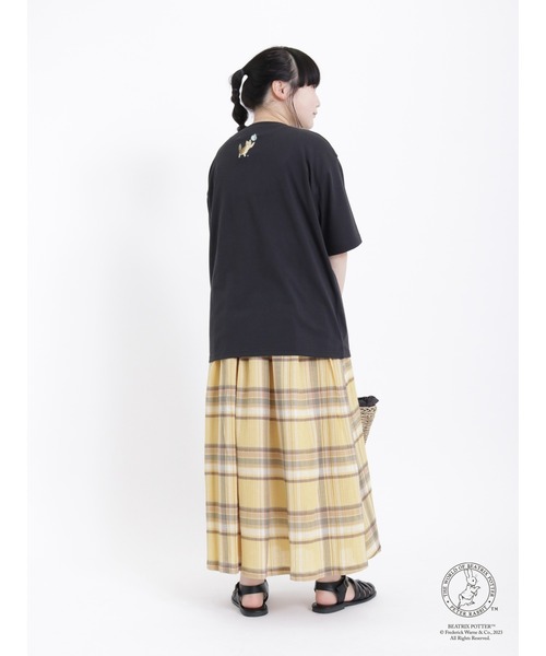 Samansa Mos2(サマンサ モスモス)の「【PETER RABBIT×SamansaMos2】猫Tシャツ(Tシャツ/カットソー・レディース・ブラック/オフホワイト/ベージュ・F)」の14枚目の写真