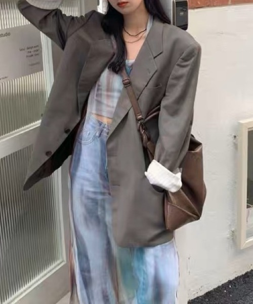 LADY LIKE（レディライク）の「タイダイ柄シアーキャミワンピース（ワンピース・レディース・グリーン・M）」の11枚目の写真