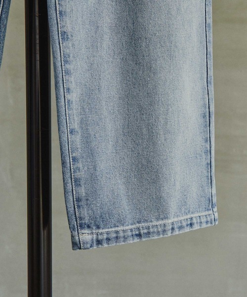 EMMA CLOTHES(エマクローズ)の「セミワイドストレートカラーデニムパンツ EMMA CLOTHES(デニムパンツ・メンズ・ライトオリーブ/オフホワイト/ライトブラウン/ブラック/ブルー/グレー・M/S/L)」の13枚目の写真